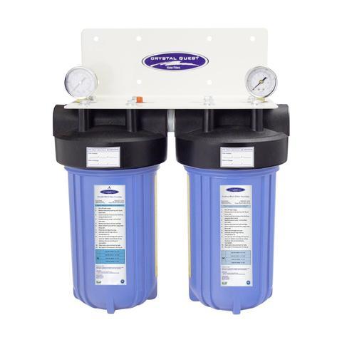 Crystal Quest Compact Whole House Water Filter, Fluoride Removal (2-4 GPM | 1-2 people)