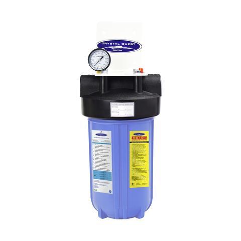 Crystal Quest Compact Whole House Water Filter, Fluoride Removal (2-4 GPM | 1-2 people)